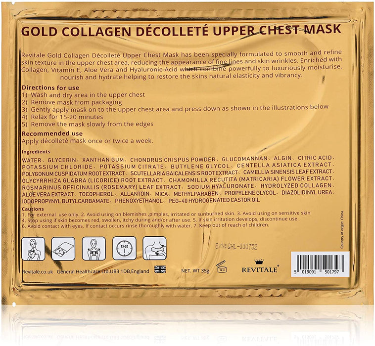 Gold Collagen Upper Chest Mask