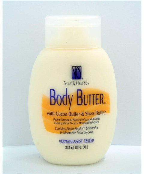Naturally Clear Skin Body Butter leaves skin soft and supple