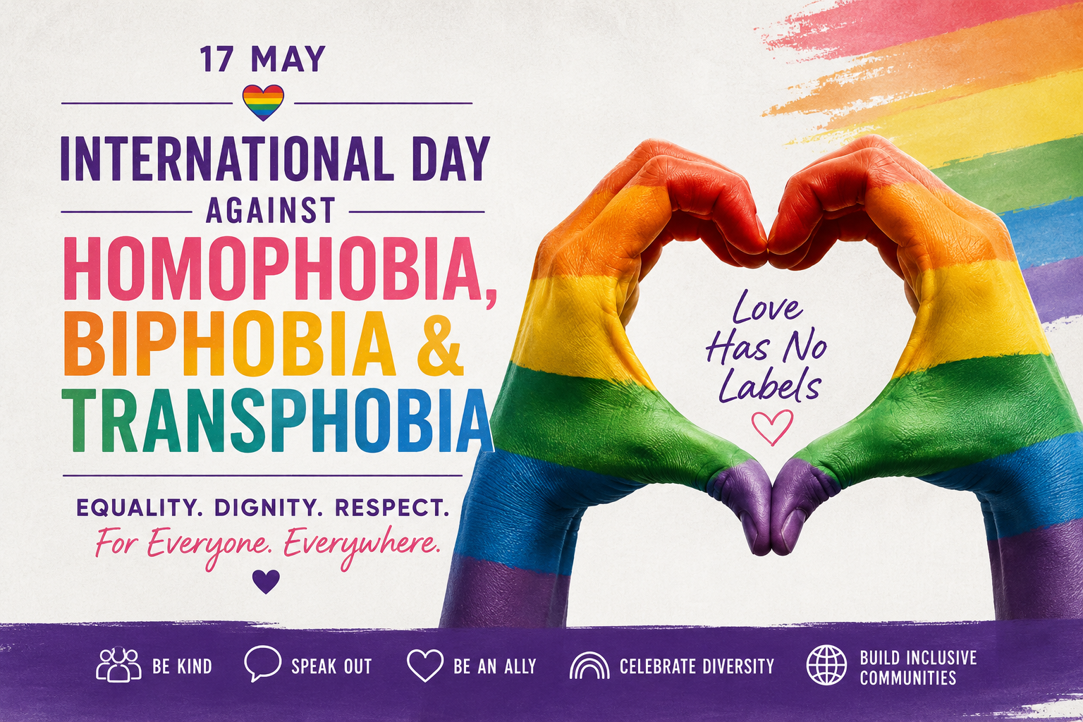 International Day Against Homophobia, Biphobia and Transphobia 2026